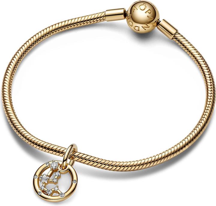 Actual product image Pandora Aquarius Zodiac Charm/Beads (Metal, Gold plated)