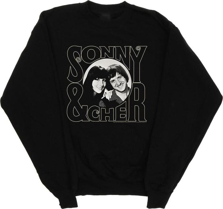Sonny & Cher Circle Photo Sweatshirt (XL)