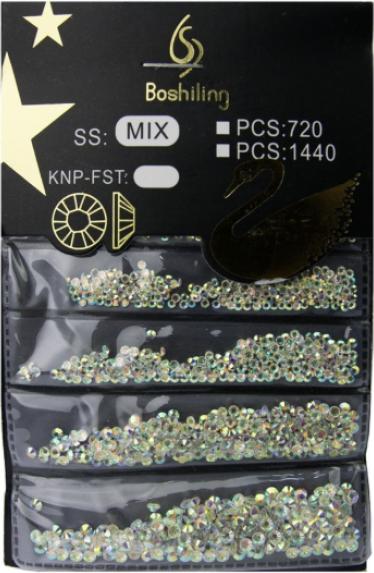 Nagellack24 Strasssteine Crystal Mix (Nagelverzierung)