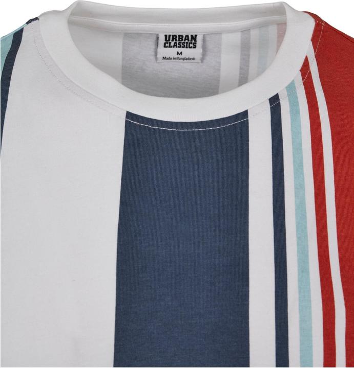Actual product image Urban Classics Heavy Oversized Big AOP Stripe Tee (S)