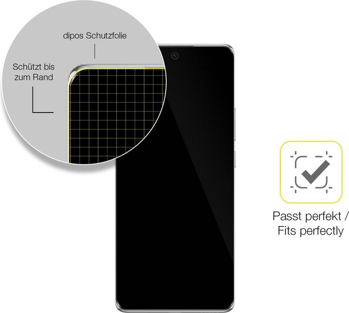 Produktbild Dipos Displayschutzfolie Full-Cover 3D (2 Stück, Oppo Reno 11)