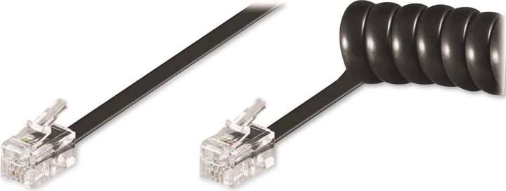 Actual product image Goobay Telephone handset spiral cable CCA RJ10 plug > RJ10 plug