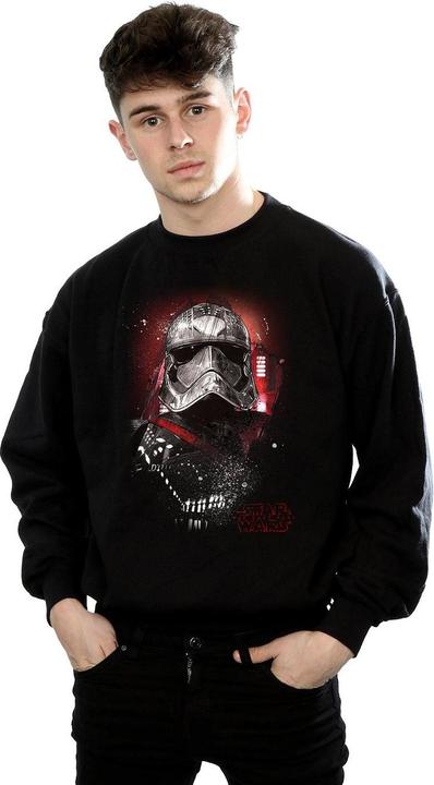 Actual product image Star Wars Mens The Last Jedi Captain Phasma Brushed Sweatshirt (S)