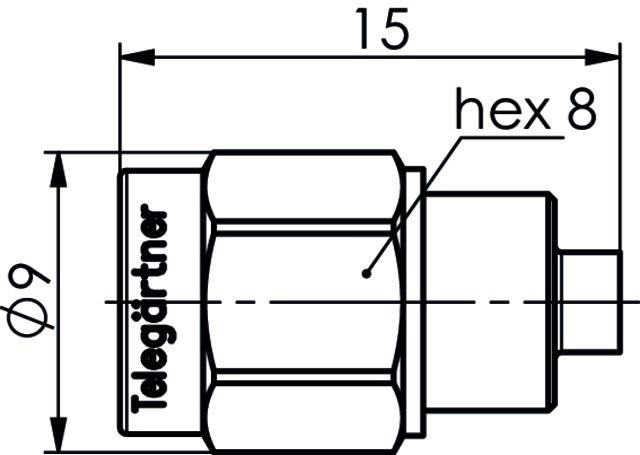 Actual product image Telegärtner Terminating resistor J01152R0011 Gold 1 pc.