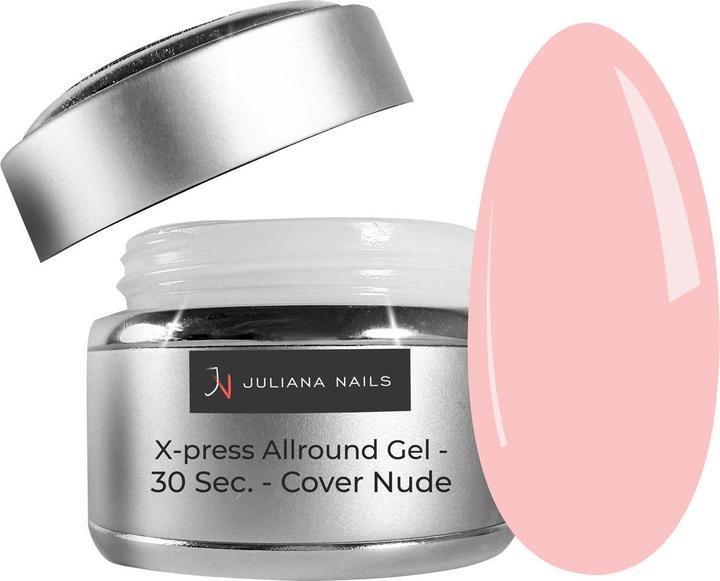 Juliana Nails X-press Allround Gel - 30 Sec. - Cover Nude (Nude-Rosa, UV-Gel Lack)