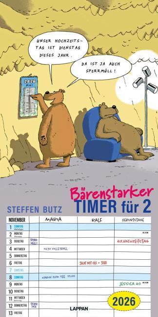Produktbild Bärenstarker Planer für zwei 2026 (Deutsch)