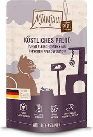 Immagine prodotto Mjamjam Gatto delizioso cavallo puro (Adulto, 12 pz., 1500 g)