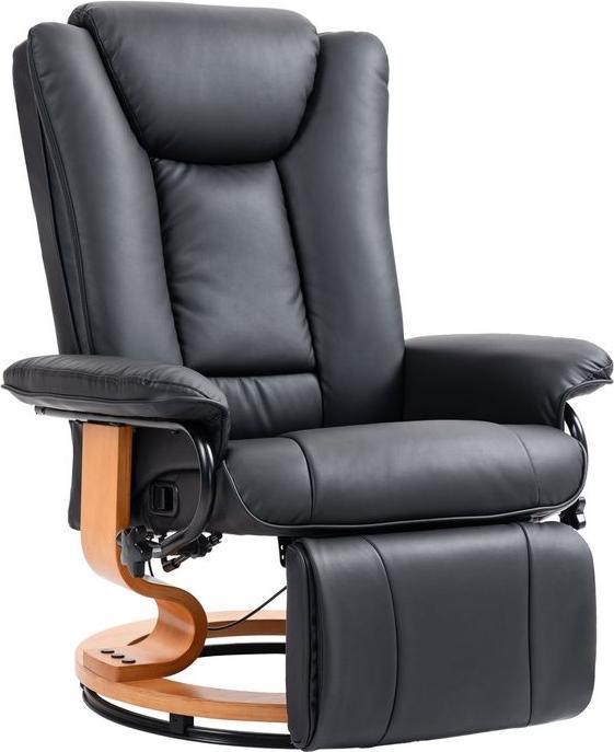 Immagine prodotto Swisshandel24 Relaxsessel Drehbar, Fernsehsessel, bis 150 kg, Kunstleder, Schwarz