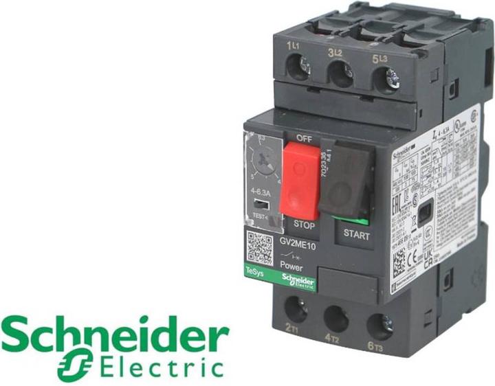 Actual product image Schneider Electric TeSys GV2ME motor circuit breaker 2.5A