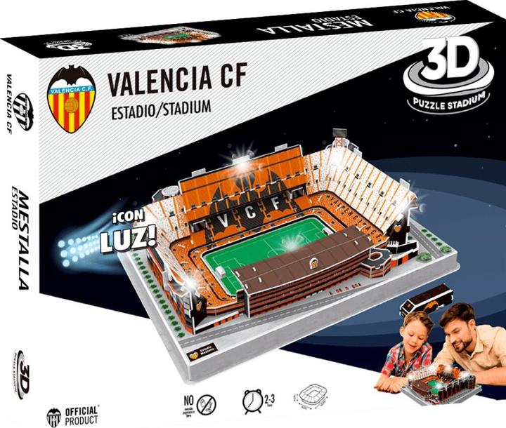 Actual product image Eleven Force Valencia CF Mestalla Stadium 3D Puzzle with LED (87 pieces)