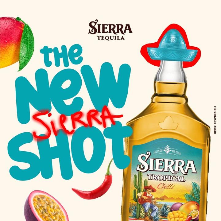 Actual product image Sierra Tequila TROPICAL Liqueur MINIATURE Box / (12 x 5 cl)