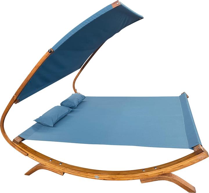 Actual product image Axi Mallorca Double Bed with Parasol Blue (200 cm)