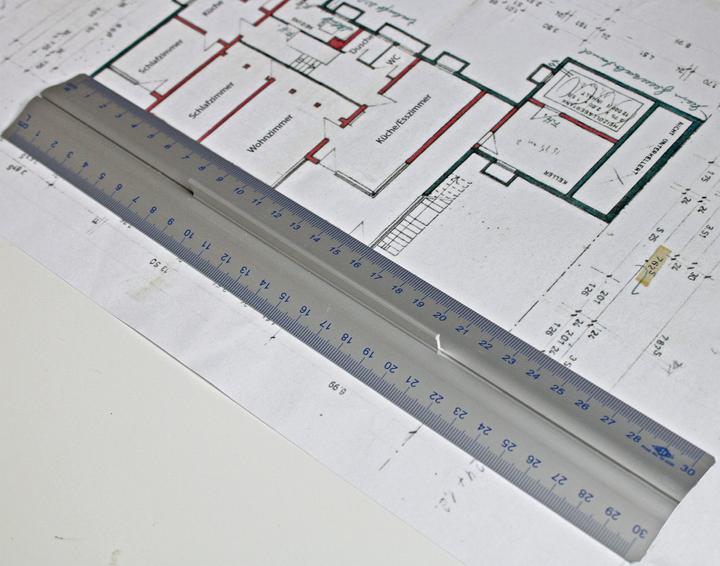 Produktbild Wedo Aluminium Lineal mit Griff (30 cm)