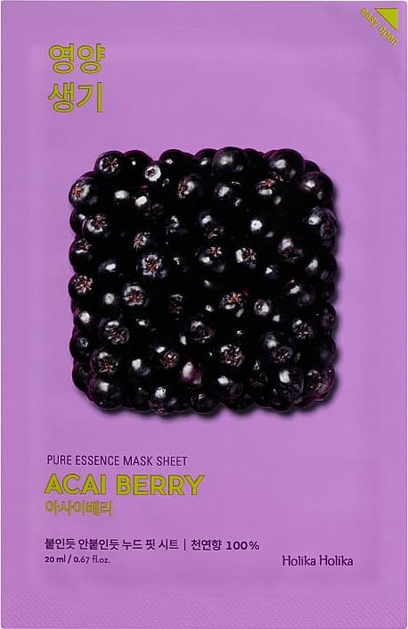 Actual product image Holika Holika Pure Essence Mask Sheet Acai Berry (20 ml)