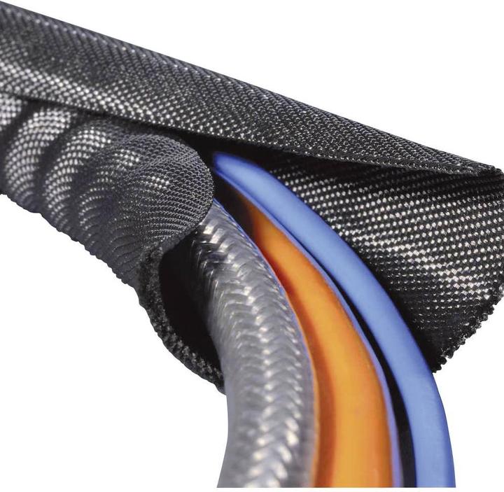 Produktbild HellermannTyton Helagaine Twist-In braided sleeve 13mm (Kabelschlauch, 500 cm)