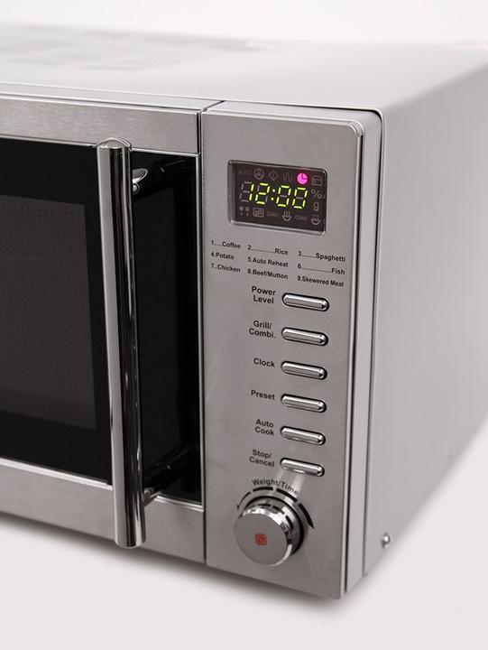 Immagine prodotto Russell Hobbs RHM2031 – 20-Liter-Digitale Mikrowelle mit Grill, Edelstahl (Spina CH, 20 l)