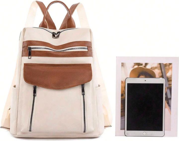 Produktbild Only-Bags.Store Casual Multifunktions-Frauen-Rucksack, All-Match-Reissverschluss Lagerung täglichen Rucksack