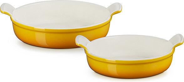 Le Creuset Auflaufformen-Set rund Tradition 20/24 cm Nectar