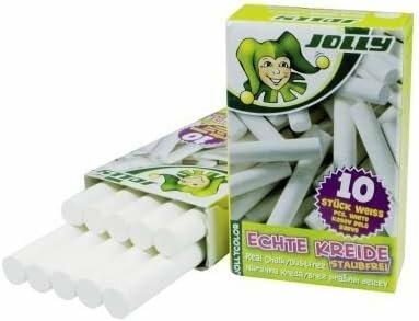 Immagine prodotto Jolly Bianco gesso 10 pezzi. (Bianco, 10 x)