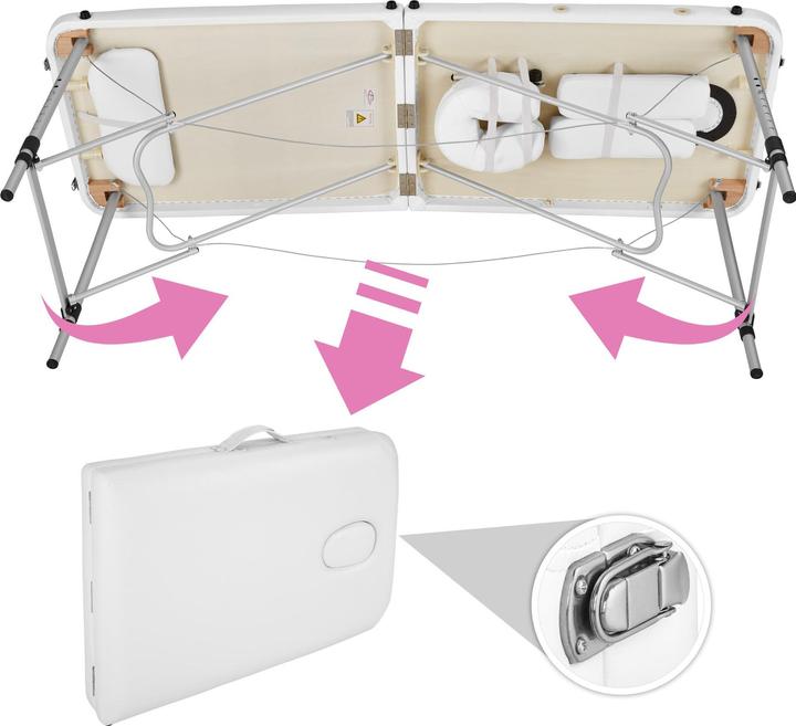 Immagine prodotto tectake Lettino da massaggio a 2 zone