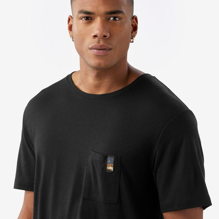 Image du produit Simond T-shirt manches courtes 100 % laine mérinos homme, Merino 100% noir (XL)