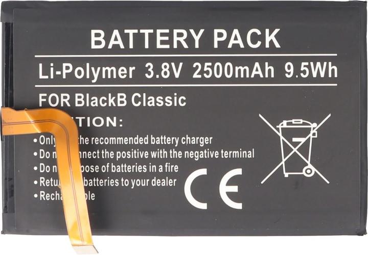 Produktbild AccuCell Akku Blackberry Classic, BPCLS00001B, 1ICP4/59/93