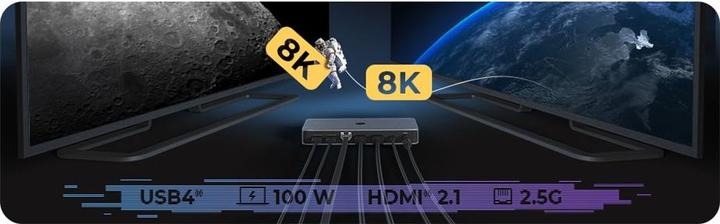 Productafbeelding Icy Box IB-DK2880-C41 (USB-C, 11 Havens)