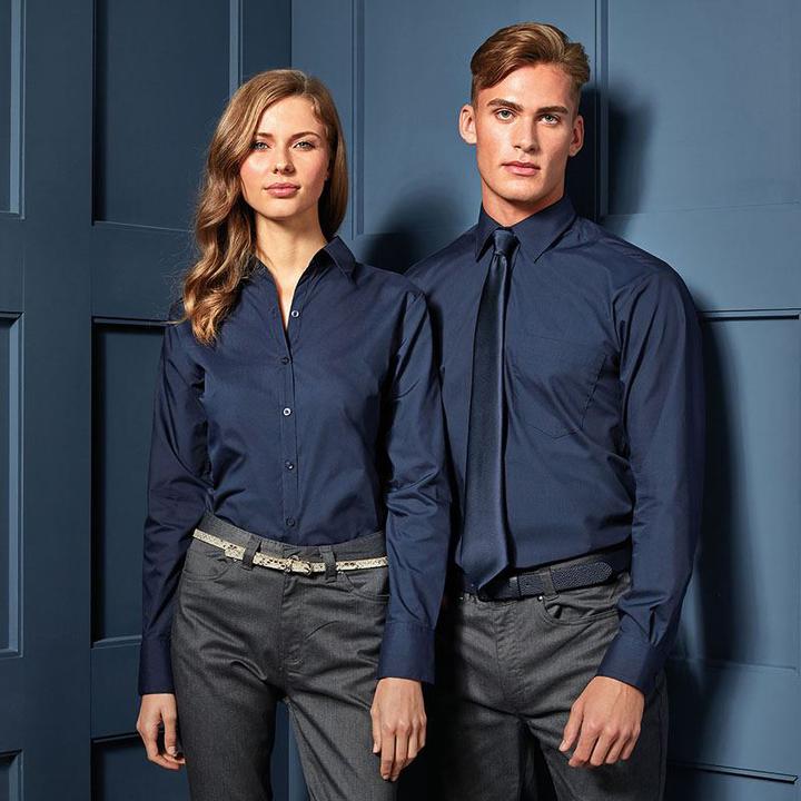Image du produit Premier Chemise en popeline Chemise de travail à manches longues (50)