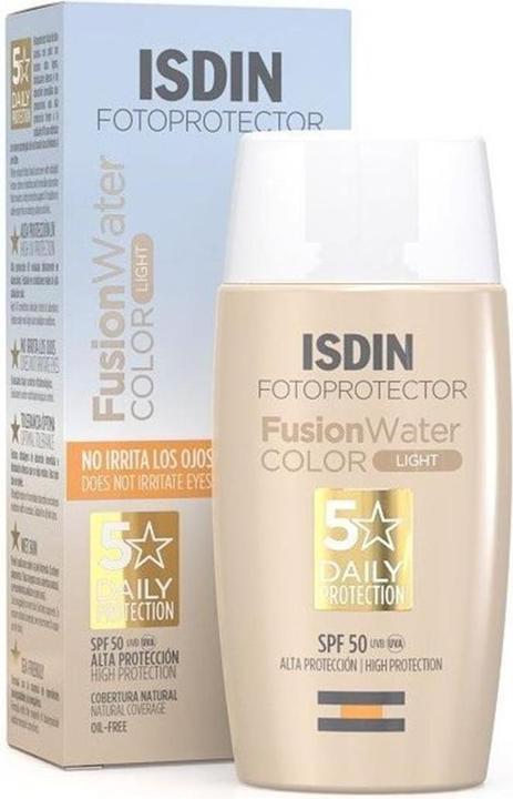 Immagine prodotto Isdin Fusion Water Colour Light SPF50 50ml (Crema solare, SPF 50, 50 ml, 76 g)