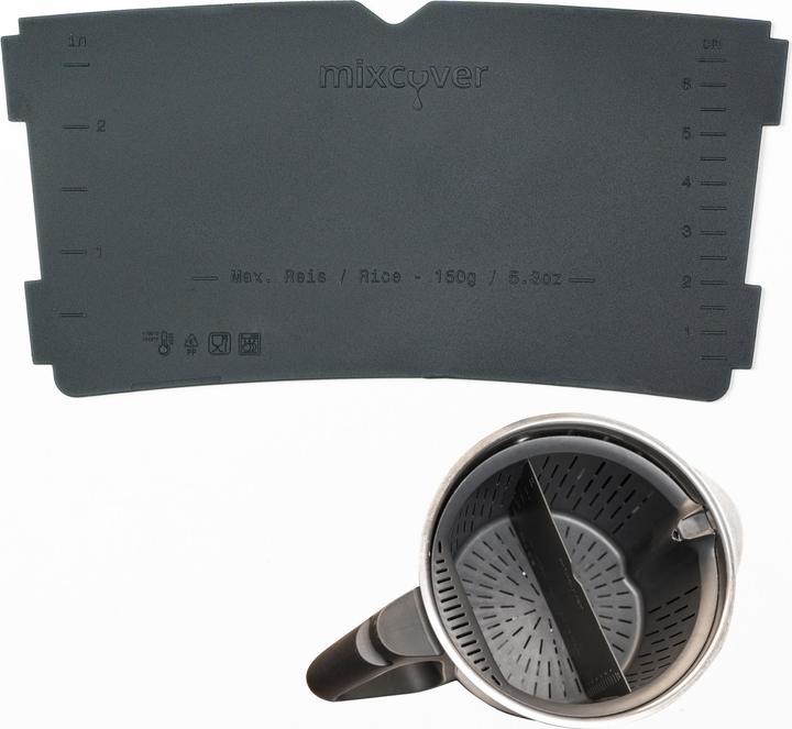 Produktbild Mixcover Garkorbteiler für Thermomix TM6 TM5 TM31, Mixtopf-Schaber