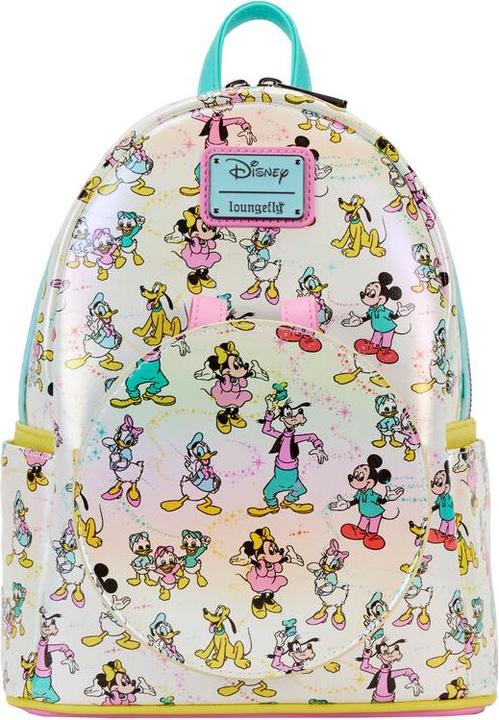 Loungefly Disney by Rucksack & Haarreif Set Mickey & Friends 100th Anniversary AOP