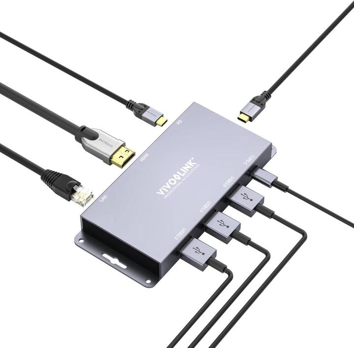 Productafbeelding Vivolink USB-C HUB voor conferentie (USB-C, 8 Havens)
