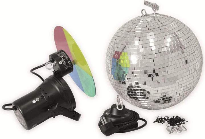 Eurolite Spiegelkugelset 30cm mit Pinspot (30 cm)