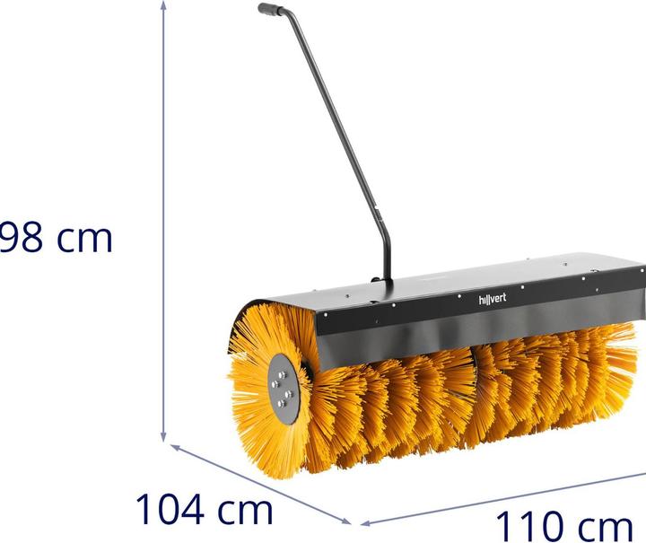 Produktbild Hillvert Kehrmaschine Kehrbesen für Einachser HT-WB-900 Kehrmaschine 1000 mm Arbeitsbreite
