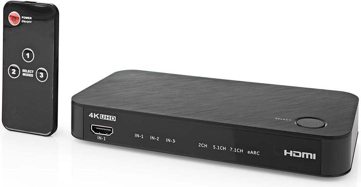 Immagine prodotto Nedis Convertitore audio digitale | 2 vie | Connessioni - Ingresso: Alimentazione DC / 3x Ingresso HDMI™ (0.06 m, Ottico)