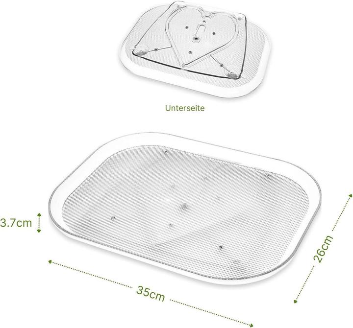 Produktbild Hermex Kühlschrank-Drehteller Drehplatte Aufbewahrungs-Tablett Organizer