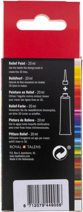 Produktbild Amsterdam Acrylfarbe Reliefpaint 302 (Dunkelrot, 20 ml)