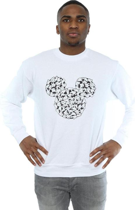 Actual product image Disney Mens Mickey Mouse Head Of Hands Sweatshirt (L)
