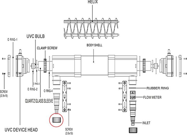 Produktbild SunSun CUV-272 Schraubring 72 W Teichklärer UVC Gerät Wasserklärer Ersatzteil