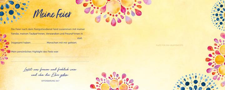 Actual product image Confirmation Album with Gold Foil Embossing