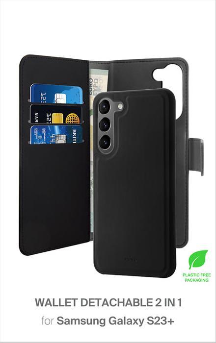 Immagine prodotto Puro Portafoglio Staccabile - Custodia 2w1 Samsung Galaxy S23+ (czarny) (Samsung Galaxy S23+)