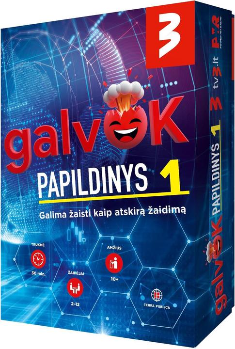 No Name Board Game Galvok Papildinys
