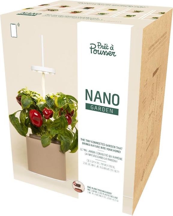 Produktbild Prêt à Pousser Kräutertopf Nano, Sand Grey (13.50 cm)