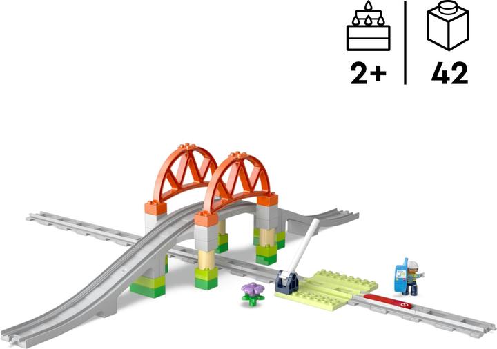 Actual product image LEGO Railway bridge and rails - extension set (10426)