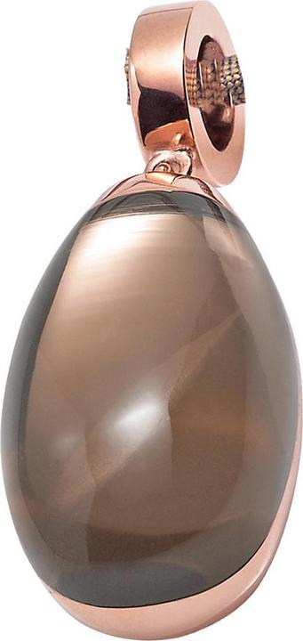 Xen Anhänger mit Rauchquarz rosèvergoldet aus Edelstahl (Edelstahl)