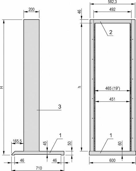 Actual product image Schroff Laboratory rack (39 RU, 19 inch rack)