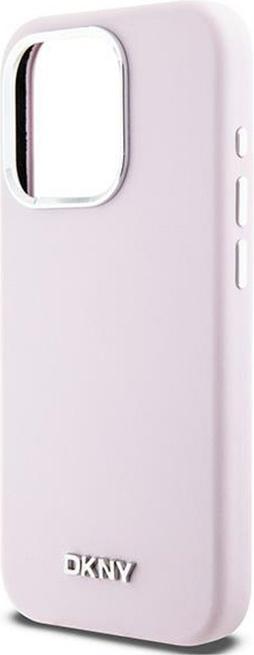 Produktbild DKNY DKHMP14LSMCHLP iPhone 14 Pro 6.1" różowy/pink hardcase Liquid Silicone Small Metal Logo MagSafe (Apple iPhone 14 Pro)