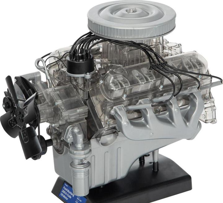 Actual product image Franzis Ford Mustang V8 engine