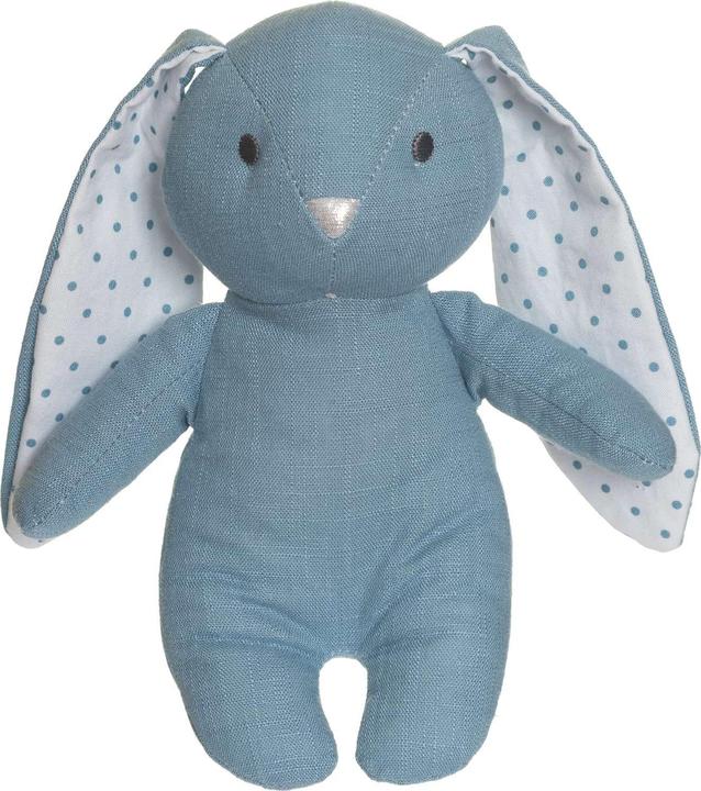Actual product image Teddykompaniet Elina, kanin i bomull & linnemix, himmelsblå