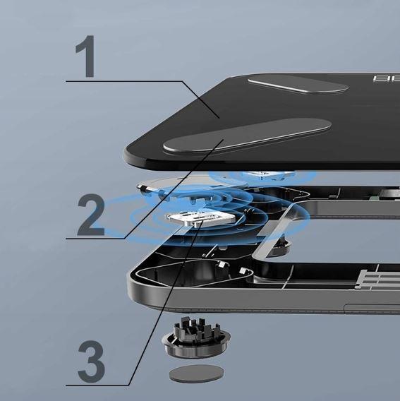 Immagine prodotto Extralink Haus Intelligente Bluetooth-Badwaage (180 kg)